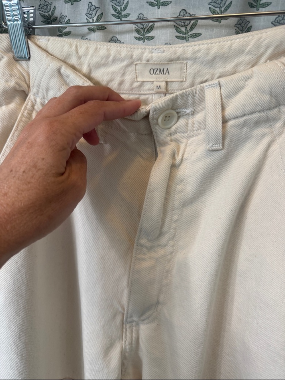Ozma Jardin Pant in Ecru - Picture 2 of 9